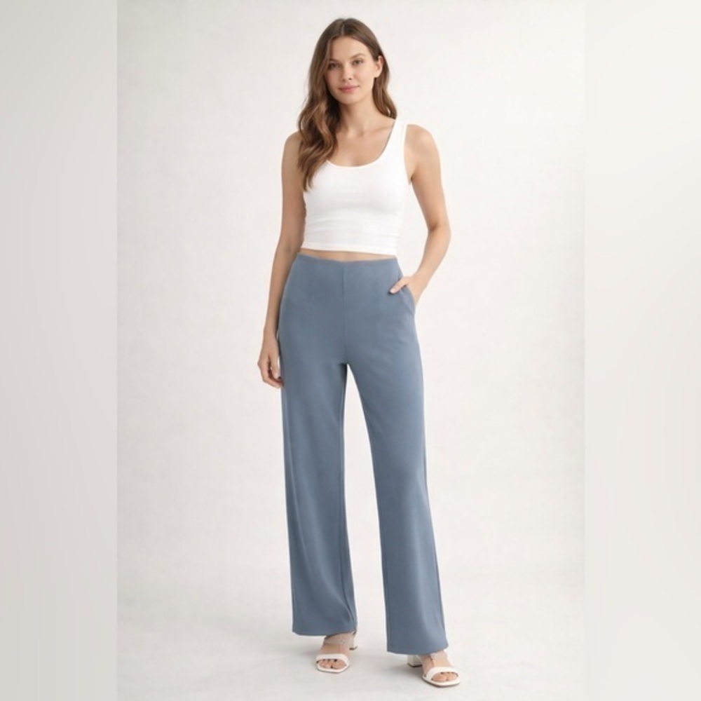 Banana Republic Flowy Bootcut Grey Pants Size Small NWT